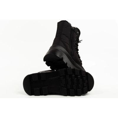 8. Progress Women’s Winter Snow Boots Black, Insulated with Sheepskin Lining