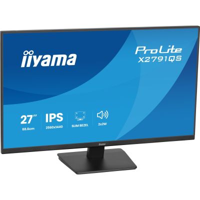 26. iiyama ProLite X2791QS-B1 computer monitor 68.6 cm (27") 2560 x 1440 px Quad HD LED Black