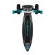 5. Globber Master Prime 3-wheel scooter / Black - Teal 664-105