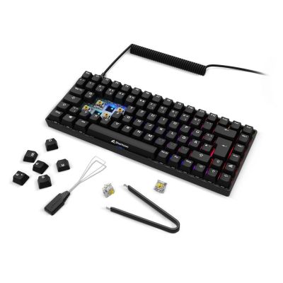 5. Sharkoon SKILLER SGK50 S3 PBT Gaming Keyboard - Gateron G Pro 3.0 Yellow