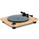 The House Of Marley EM-JT010-SB Turntable with Rotating Platter, Belt Drive, Black, Wood