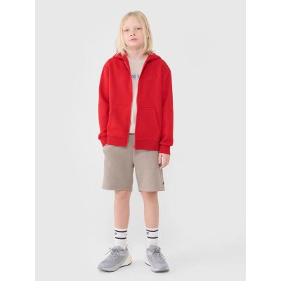 3. Boys' sweatshirt with a hood, zip-up, 4F 4FJWSS25TSWSM1851-62S