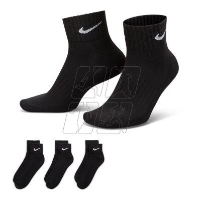 2. Nike Value Cotton Quarter socks 3 pairs SX4926 001