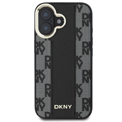 3. DKNY Checkered Pattern Magsafe iPhone 16 Plus Case - Black