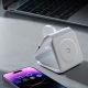 17. Dudao A11N 15W 3in1 Inductive Charger - White + USB-C / USB-C Cable