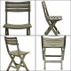 5. 4-Piece Set of Foldable Green Plastic Catering Chairs KOMODO