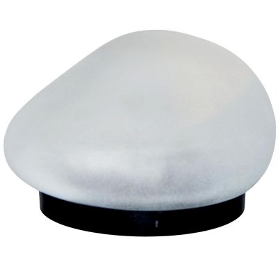 17. SOLAR LAMP STONE 14X12.5X8.5/19CM