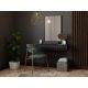 5. Dressing table with mirror PAFOS 80x41.6x100 black matt