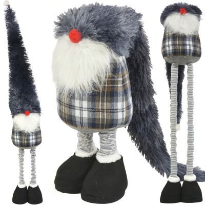 DECORATIVE GNOME ON TELESCOPES 38-88CM GRAY