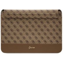 Guess 4G Stripe Metal Logo case for a 14" laptop - brown