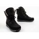 6. Progress Women’s Winter Boots, Black Insulated Snow Boots with Sheepskin Lining