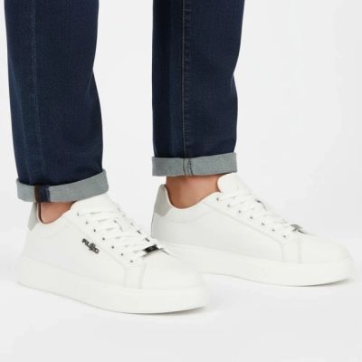 6. Men's white leather sneakers Filippo MP7840