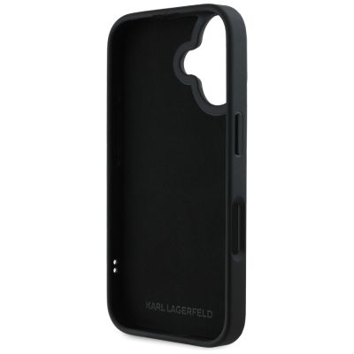 7. Karl Lagerfeld HC 3D Rubber Double Heads iPhone 16 Case - Black