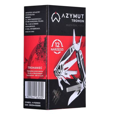 8. AZYMUT Trohon Multitool - 12 tools + 8 bits + holster (H-P2010121)
