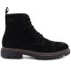 6. Men's leather ankle boots, unlined, suede, black, Big Star UU174221