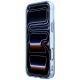 5. Mercedes AMG IML Transparent Bicolor Block MagSafe Case for iPhone 18 Pro Max / 17 Pro Max - Black and Blue