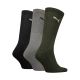 2. Puma Crew Socks 3 Pairs Black, Gray, Green 880355 28