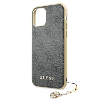 5. Guess GUHCN61GF4GGR iPhone 11 6.1" / Xr grey/gray hard case 4G Charms Collection