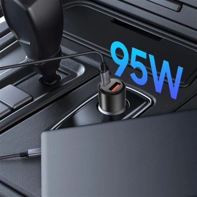 5. Tech-Protect CC03 95W 2-Port USB-A / USB-C Car Charger - Black