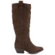 2. Women's leather cowboy boots chocolate Big Star UU274521