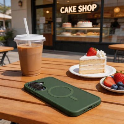 4. Tech-Protect Magmat MagSafe Case for Samsung Galaxy A36 / A56 / A37 5G - Matte Green