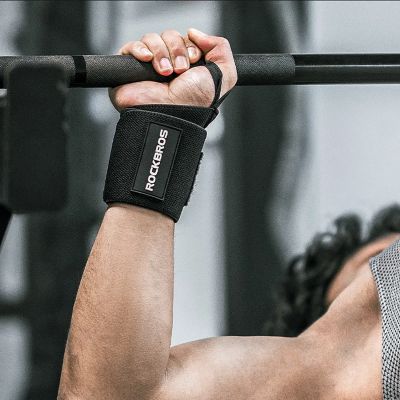 9. Rockbros 0431001 sports wristband - black (2 pcs.)