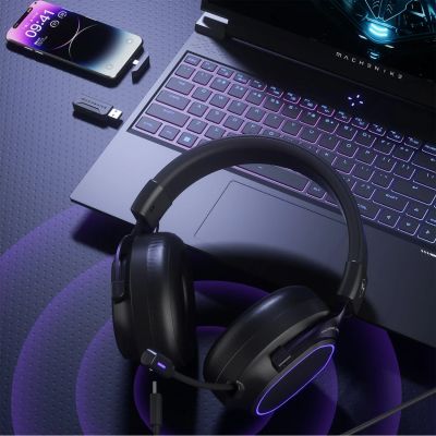 9. Machenike GX30 Pro Wireless Over-Ear Gaming Headphones - Black