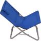 4. FOLDABLE BEACH CHAIR WITH HEADREST 47X61X58CM NAVY BLUE