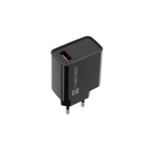 NATEC RIBERA USB-A 18W BLACK CHARGER NUC-2058
