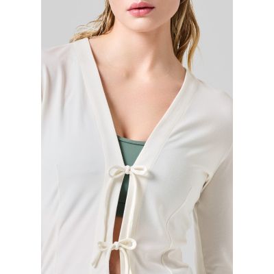 9. CASALL Studio Cardigan Sweatshirt White