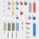 3. Marioinex Mini Waffle Constructor building blocks, 140 pieces