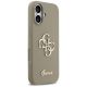 4. Guess Silicone Big 4G Script Case for iPhone 17 - Brown