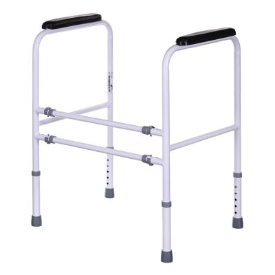Support rail for getting up from the toilet
