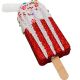 17. ICE CREAM HANGING DECORATION BALL 3 PCS RED