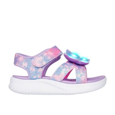5. Skechers Kids' Sandals JUMPSTERS SANDAL BUTTERFLY BRITES 303109N LVMT