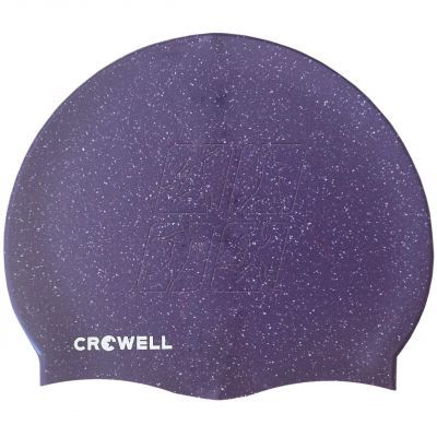 3. Silicone swimming cap Crowell Recycling Pearl purple col.4