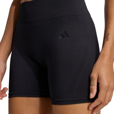 4. Women's adidas Workout Essentials 4 inch black shorts JX3902