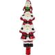 2. Glass Christmas Tree Topper “Santa Clauses” 28.5 cm