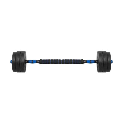8. Bituminous adjustable dumbbells with connector 2x10kg REBEL ACTIVE