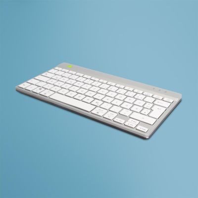 13. R-Go Tools Ergonomic R-Go Compact Break Keyboard, with Break Software, QWERTZ (DE), Wired, White