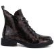 2. Women's patent leather brown ankle boots S.Barski HY62-8140