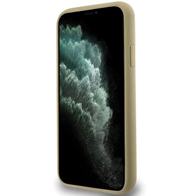 5. Hello Kitty Leather Kitty Head MagSafe case for iPhone 11 / Xr - gold