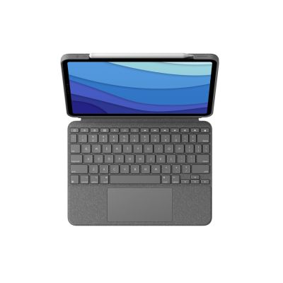 3. Logitech Combo Touch QWERTZ German Smart Connector Gray