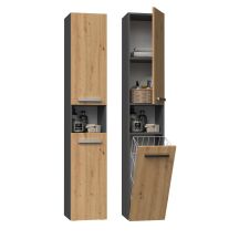 NEL III bathroom cabinet 31x30xH174 anthracite/artisan