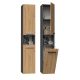 NEL III bathroom cabinet 31x30xH174 anthracite/artisan