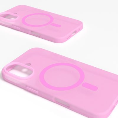 3. Puro Daylight MagSafe Silicone Case for iPhone 16 - Pink