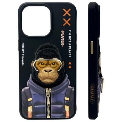 2. Nimmy Cool&Cute 2.0 Monkey Case for iPhone 15 Pro - Black