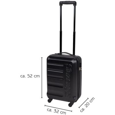 7. SET OF 3 SUITCASE 18/22/26 INCHES BLACK SLAZENGER