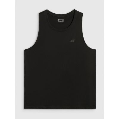 4. Regular sleeveless shirt for men, smooth, 4F 4FRSS26TSLEM367-20S