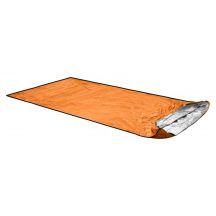 ORTOVOX Bivy Ultralight Adult Rectangular Polyurethane Sleeping Bag, Silver Blue, Orange